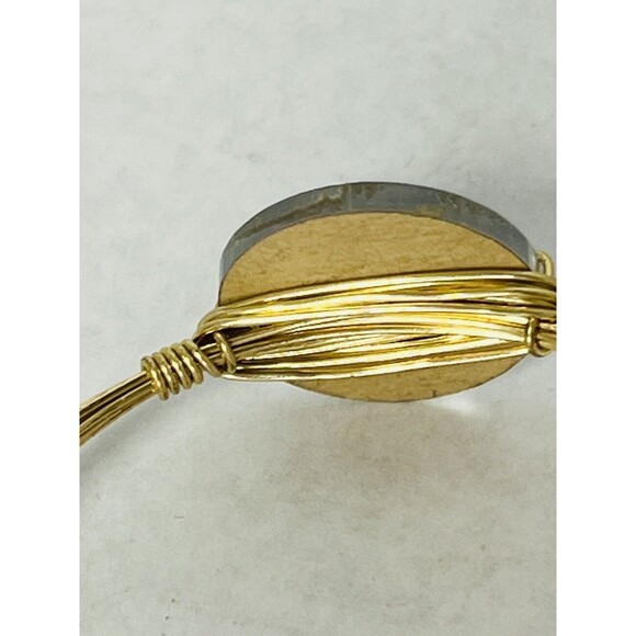 Moon & Lola “R” Wired Bangle Bracelet Mirrored New with Tags Retail $36 - Picture 7 of 7